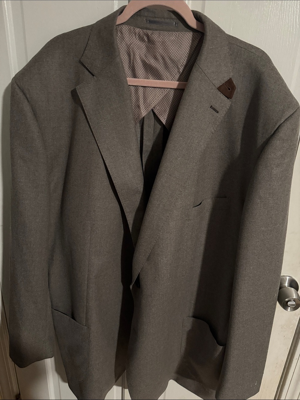 A C Waters Men’s Classic Single-Breasted Blazer - Gray